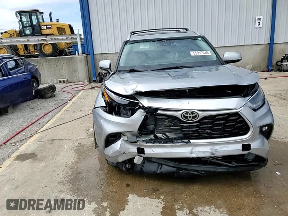 2023 Toyota Highlander L with VIN 5TDKDRBH5PS022426, listed as a Copart auction lot 55917045 with 82,610 mi miles and Salvage title. Bid and sale history available at DreamBid. Image 14.