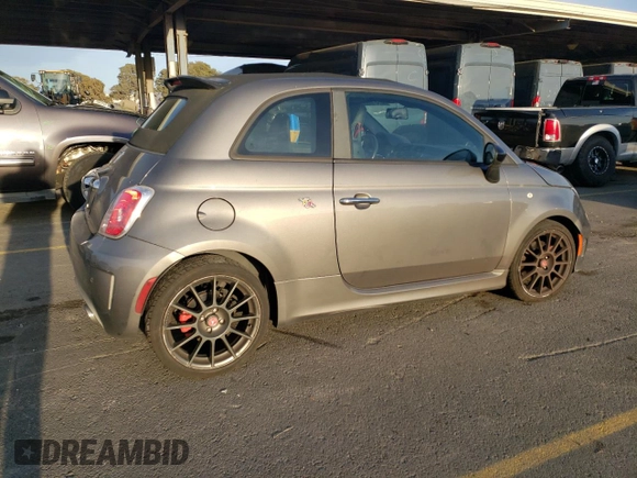 2013 FIAT 500 Abarth with VIN 3C3CFFJH4DT667752, listed as a Copart auction lot 81510114 with 98,886 mi miles and Salvage Title. Bid and sale history available at carsss.com. Image 3.
