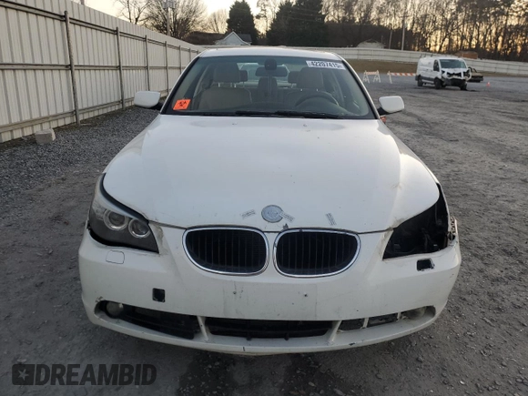 2006 BMW 5 Series 525i with VIN WBANE53506CK82592, listed as a Copart auction lot 42207415 with Not Provided miles and Salvage Title. Bid and sale history available at DreamBid. Image 5.