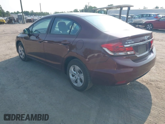 2013 Honda Civic LX z VIN 19XFB2F51DE263355, wystawiony jako IAAI lot #42415164 z przebiegiem 102 748 mil mil oraz . Historia ofert i sprzedaży dostępna na DreamBid. Obrazek 3.