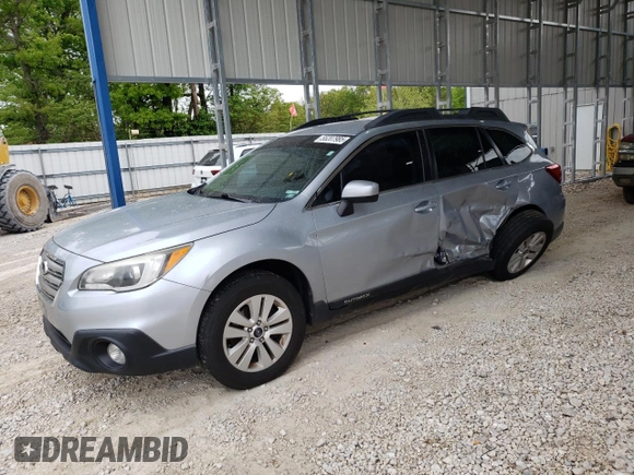 2017 Subaru Outback Premium with VIN 4S4BSACC8H3371766, listed as a Copart auction lot 55207985 with 131,116 mi miles and Salvage title. Bid and sale history available at DreamBid. Image 1.
