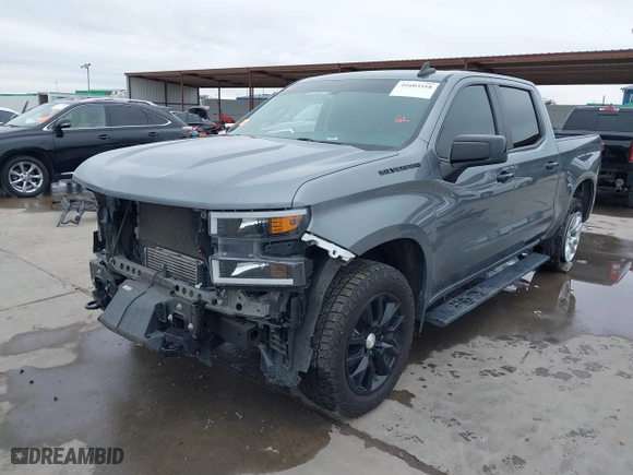2021 Chevrolet Silverado 1500 Custom with VIN 3GCPWBEK2MG360620, listed as a IAAI auction lot 41603518 with 71,148 mi miles. Bid and sale history available at carsss.com. Image 20.