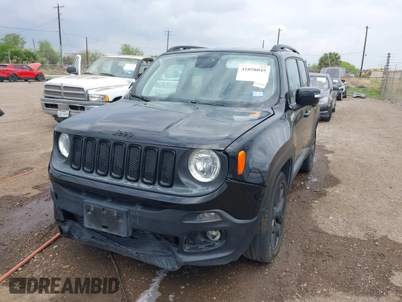 2018 Jeep Renegade Latitude with VIN ZACCJABB3JPH39597, listed as a IAAI auction lot 41858045 with 67,462 mi miles. Bid and sale history available at carsss.com. Image 6.