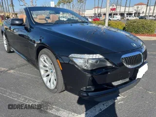 2009 BMW 6 Series 650i with VIN WBAEB53599CX58223, listed as a Copart auction lot 46720505 with 62,044 mi miles and Salvage Title. Bid and sale history available at carsss.com. Image 1.