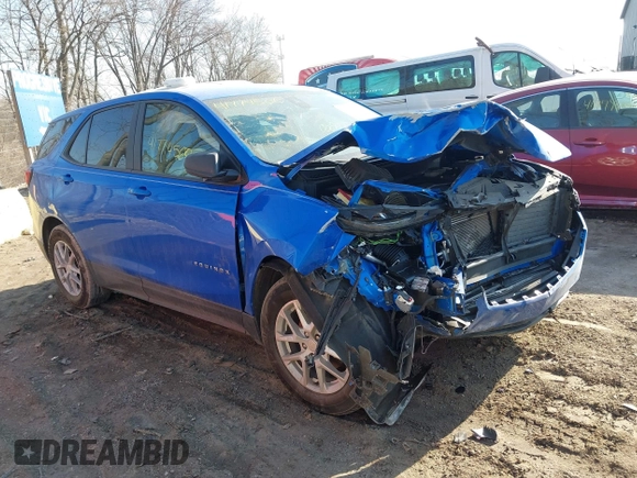 2024 Chevrolet Equinox LS with VIN 3GNAXHEG8RL149722, listed as a IAAI auction lot 41774500 with 81,070 mi miles and . Bid and sale history available at DreamBid. Image 1.