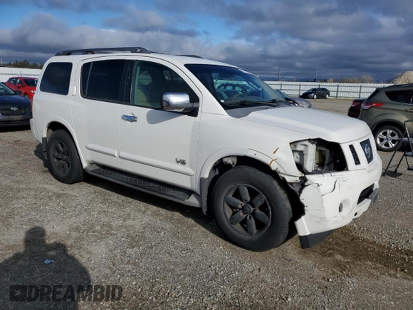 2008 Nissan Armada SE z VIN 5N1AA08D08N623492, wystawiony jako Copart lot #44488795 z przebiegiem 232 730 mil mil oraz Szkoda całkowita • Salvage title. Historia ofert i sprzedaży dostępna na DreamBid. Obrazek 4.