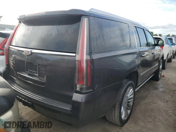 2018 Cadillac Escalade ESV Premium Luxury z VIN 1GYS3JKJ5JR147062, wystawiony jako Copart lot #76596064 z przebiegiem 157 347 mil mil oraz Szkoda całkowita • Salvage title. Historia ofert i sprzedaży dostępna na DreamBid. Obrazek 3.