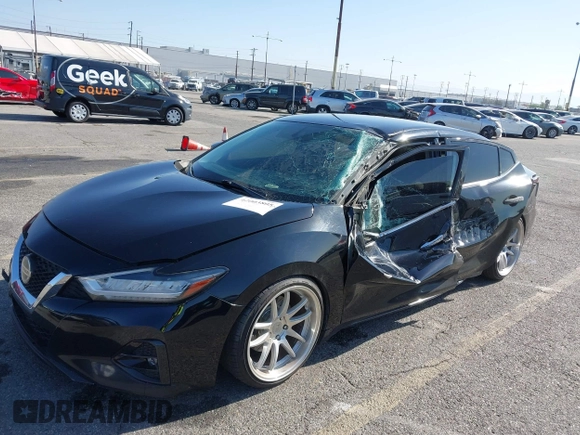 2019 Nissan Maxima SV with VIN 1N4AA6AV0KC379040, listed as a IAAI auction lot 42003805 with 53,724 mi miles and . Bid and sale history available at DreamBid. Image 17.