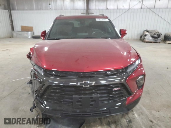 2024 Chevrolet Blazer RS with VIN 3GNKBKRS7RS149456, listed as a Copart auction lot 55678635 with 6,878 mi miles and Salvage title. Bid and sale history available at DreamBid. Image 5.