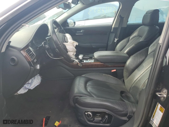 2013 Audi A8 L 3.0L with VIN WAURGAFD7DN010002, listed as a Copart auction lot 61112853 with 56,246 mi miles and Salvage Title. Bid and sale history available at carsss.com. Image 7.