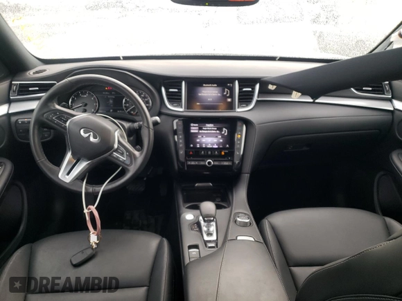 2021 Infiniti QX50 LUXE with VIN 3PCAJ5BB5MF125953, listed as a Copart auction lot 37266323 with 7,966 mi miles. Bid and sale history available at carsss.com. Image 8.
