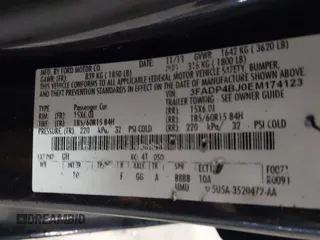 2014 Ford Fiesta SE z VIN 3FADP4BJ0EM174123, wystawiony jako IAAI lot #42294741 z przebiegiem 95 682 mil mil oraz . Historia ofert i sprzedaży dostępna na DreamBid. Obrazek 9.