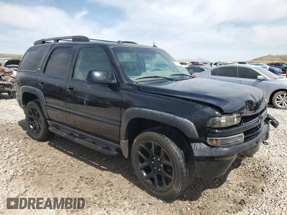 2005 Chevrolet Tahoe LT with VIN 1GNEK13T35R257272, listed as a Copart auction lot 61173025 with 145,933 mi miles and Salvage title. Bid and sale history available at DreamBid. Image 4.