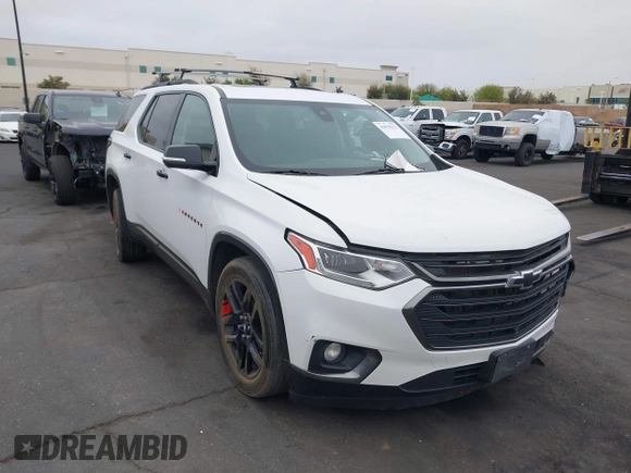 2020 Chevrolet Traverse Premier with VIN 1GNEVKKWXLJ120947, listed as a IAAI auction lot 42078271 with 123,911 mi miles. Bid and sale history available at carsss.com. Image 13.