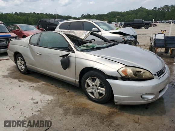 2006 Chevrolet Monte Carlo LS z VIN 2G1WJ15KX69247931, wystawiony jako Copart lot #57317285 z przebiegiem 165 525 mil mil oraz Nie do naprawy • Non repairable. Historia ofert i sprzedaży dostępna na DreamBid. Obrazek 4.