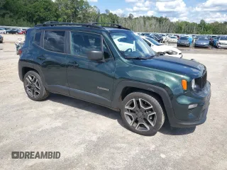 2021 Jeep Renegade Jeepster with VIN ZACNJCAB5MPM41821, listed as a Copart auction lot 55664685 with 34,194 mi miles and Salvage title. Bid and sale history available at DreamBid. Image 4.