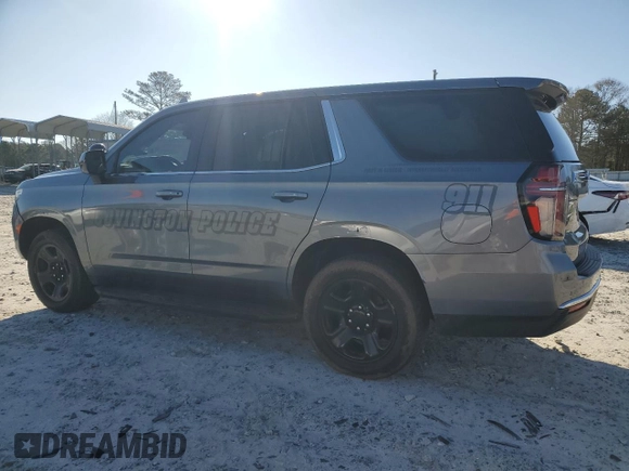 2021 Chevrolet Tahoe Commercial with VIN 1GNSCLED3MR382076, listed as a Copart auction lot 48526775 with 45,306 mi miles and Salvage title. Bid and sale history available at DreamBid. Image 2.