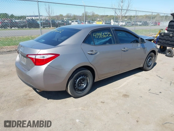 2015 Toyota Corolla L with VIN 2T1BURHE3FC389376, listed as a IAAI auction lot 41995622 with 110,370 mi miles and . Bid and sale history available at DreamBid. Image 4.