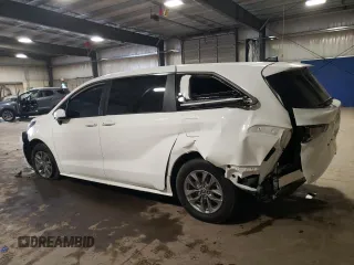 2024 Toyota Sienna LE with VIN 5TDKSKFC8RS111034, listed as a Copart auction lot 73759094 with 0 mi miles and Salvage Title. Bid and sale history available at carsss.com. Image 2.