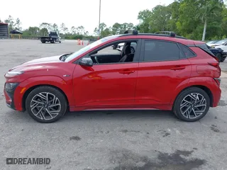 2022 Hyundai Kona N Line with VIN KM8K33A30NU794312, listed as a IAAI auction lot 41875100 with 21,880 mi miles. Bid and sale history available at carsss.com. Image 15.