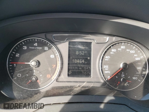 2018 Audi Q3 Premium with VIN WA1BCCFS1JR000879, listed as a Copart auction lot 47221015 with 18,464 mi miles and Salvage title. Bid and sale history available at DreamBid. Image 9.
