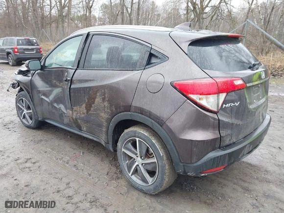 2021 Honda HR-V EX with VIN 3CZRU6H57MM725655, listed as a IAAI auction lot 41946664 with 26,142 mi miles. Bid and sale history available at carsss.com. Image 3.