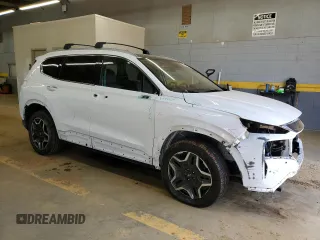 2022 Hyundai Santa Fe Hybrid Limited with VIN KM8S5DA1XNU054524, listed as a Copart auction lot 49461015 with 27,809 mi miles and Salvage Title. Bid and sale history available at carsss.com. Image 4.