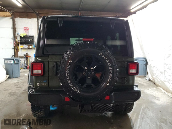 2023 Jeep Wrangler с VIN 1C4JJXN60PW604923, выставлен на аукционе Copart как лот 52259215 с пробегом 22 198 миль миль и Списание • Salvage title. История ставок и продаж доступна на DreamBid. Изображение 6.