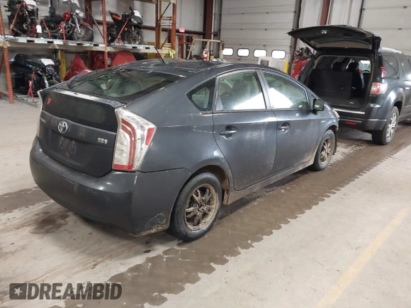 2013 Toyota Prius One with VIN JTDKN3DU4D1716361, listed as a IAAI auction lot 41695177 with 221,708 mi miles. Bid and sale history available at carsss.com. Image 4.