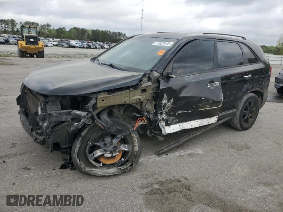 2013 Kia Sorento LX with VIN 5XYKT4A29DG402154, listed as a Copart auction lot 51682445 with 208,869 mi miles and Salvage Title. Bid and sale history available at carsss.com. Image 1.