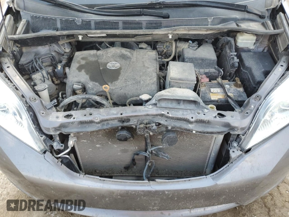 2017 Toyota Sienna LE Auto Access Seat with VIN 5TDKZ3DC9HS783705, listed as a Copart auction lot 57163325 with 165,996 mi miles and Salvage title. Bid and sale history available at DreamBid. Image 12.