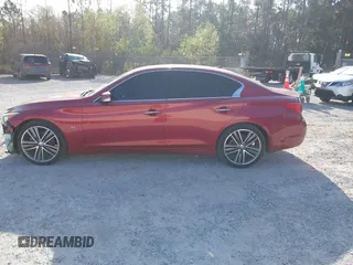 2015 Infiniti Q50 Premium with VIN JN1BV7AP1FM340227, listed as a IAAI auction lot 41662965 with 129,766 mi miles. Bid and sale history available at carsss.com. Image 15.