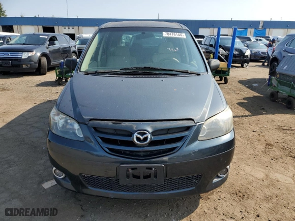 2005 Mazda MPV LX with VIN JM3LW28A950534648, listed as a Copart auction lot 70476144 with 176,065 mi miles and Clean Title. Bid and sale history available at carsss.com. Image 5.