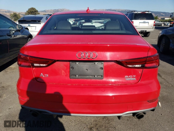 2017 Audi A3 Sedan Premium Plus with VIN WAUJ8GFF2H1023042, listed as a Copart auction lot 73591613 with 52,110 mi miles. Bid and sale history available at carsss.com. Image 6.