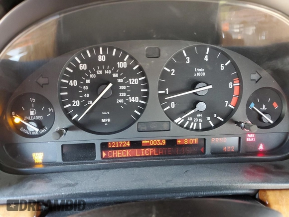 2001 BMW 7 Series 740iL z VIN WBAGH83461DP30331, wystawiony jako Copart lot #62536945 z przebiegiem 121 724 mil mil oraz Czysty tytuł • Clean title. Historia ofert i sprzedaży dostępna na DreamBid. Obrazek 9.
