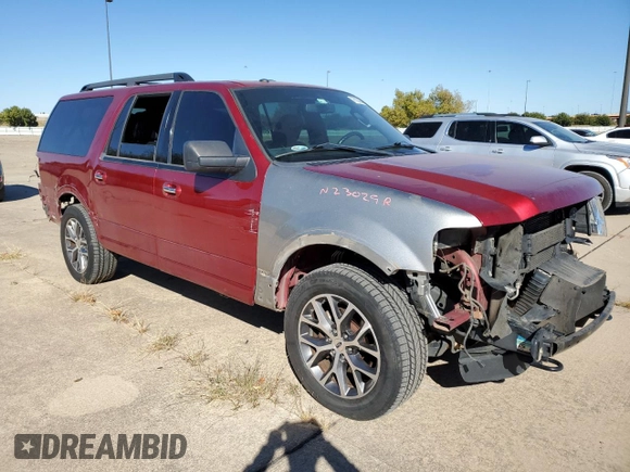 2017 Ford Expedition EL XLT with VIN 1FMJK1JT4HEA47393, listed as a Copart auction lot 76103664 with 160,582 mi miles and Salvage Title. Bid and sale history available at carsss.com. Image 4.