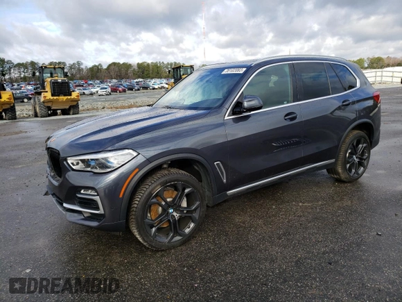 2019 BMW X5 xDrive40i with VIN 5UXCR6C52KLB12217, listed as a Copart auction lot 38102083 with 0 mi miles. Bid and sale history available at carsss.com. Image 1.
