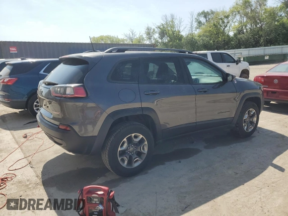 2019 Jeep Cherokee Trailhawk with VIN 1C4PJMBX0KD361639, listed as a Copart auction lot 60549865 with 95,888 mi miles and Salvage title. Bid and sale history available at DreamBid. Image 3.