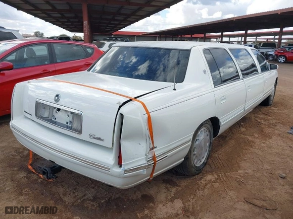 1998 Cadillac Deville Professional Limousine with VIN 1GEEH90Y7WU550717, listed as a IAAI auction lot 41581481 with NaN miles. Bid and sale history available at carsss.com. Image 4.
