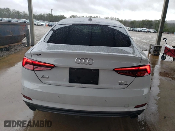 2018 Audi A5 Sportback Premium Plus with VIN WAUENCF57JA010545, listed as a Copart auction lot 42618524 with 72,823 mi miles. Bid and sale history available at carsss.com. Image 6.
