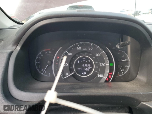 2013 Honda CR-V EX-L with VIN 5J6RM3H70DL014378, listed as a Copart auction lot 48353365 with 133,532 mi miles and Salvage Title. Bid and sale history available at DreamBid. Image 9.