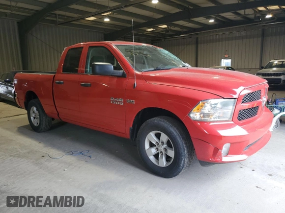 2018 Ram 1500 Express with VIN 1C6RR7FT0JS140554, listed as a Copart auction lot 59713805 with 17,945 mi miles and Salvage title. Bid and sale history available at DreamBid. Image 4.