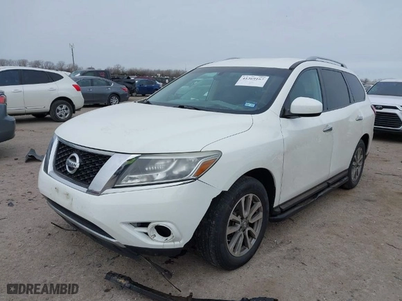 2016 Nissan Pathfinder S with VIN 5N1AR2MN4GC604456, listed as a IAAI auction lot 41369167 with 150700 miles. Bid and sale history available at carsss.com. Image 2.