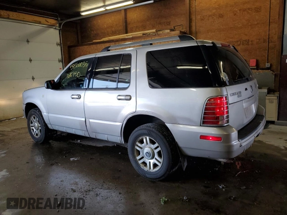 2005 Mercury Mountaineer Convenience z VIN 4M2DU86W55ZJ15433, wystawiony jako Copart lot #59566035 z przebiegiem 168 750 mil mil oraz Szkoda całkowita • Salvage title. Historia ofert i sprzedaży dostępna na DreamBid. Obrazek 2.