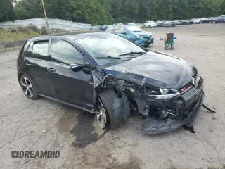 2019 Volkswagen Golf GTI S with VIN 3VW5T7AU0KM011651, listed as a Copart auction lot 70188304 with 0 mi miles and Salvage Title. Bid and sale history available at carsss.com. Image 4.