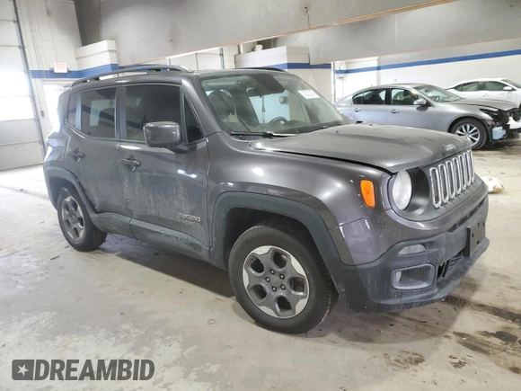 2016 Jeep Renegade Latitude with VIN ZACCJABW3GPC69213, listed as a Copart auction lot 42292245 with 82,236 mi miles and Salvage Title. Bid and sale history available at DreamBid. Image 4.