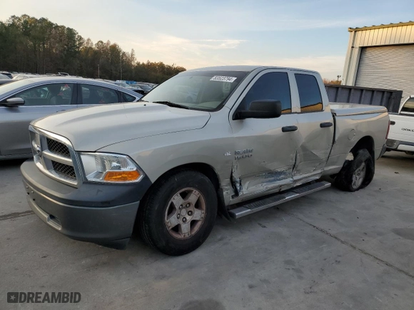 2010 Dodge Ram 1500 ST with VIN 1D7RB1GP7AS196735, listed as a Copart auction lot 83523794 with 154,156 mi miles and Salvage Title. Bid and sale history available at carsss.com. Image 1.