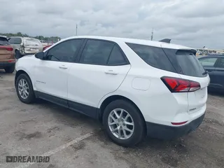 2024 Chevrolet Equinox LS with VIN 3GNAXHEG1RL102077, listed as a IAAI auction lot 41650008 with 10,745 mi miles. Bid and sale history available at carsss.com. Image 3.