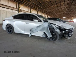 2021 Lexus IS with VIN JTHCA1D28M5112354, listed as a Copart auction lot 52625545 with 40,304 mi miles and Salvage Title. Bid and sale history available at carsss.com. Image 4.