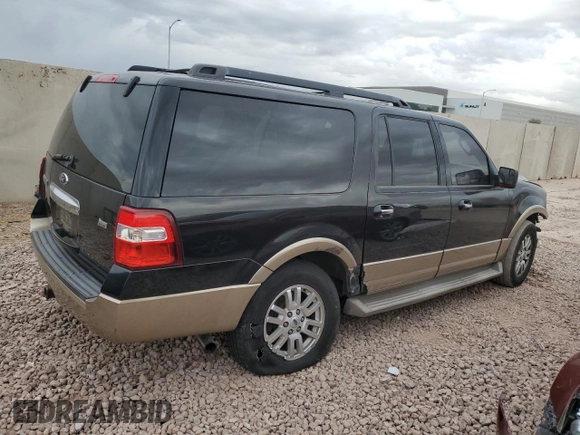 2013 Ford Expedition EL XLT with VIN 1FMJK1J55DEF19967, listed as a Copart auction lot 42805695 with 185,378 mi miles and Salvage Title. Bid and sale history available at carsss.com. Image 3.